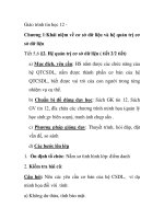 Giáo trình tin học 12 Chương 1:Khái niệm về cơ sở dữ liệu và hệ quản trị pot