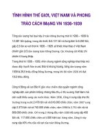 TÌNH HÌNH THẾ GIỚI, VIỆT NAM VÀ PHONG TRÀO CÁCH MẠNG VN 1936-1939_2 ppt