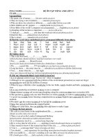 ĐỀ ÔN TẬP TIẾNG ANH LỚP 12 pps