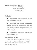 Giáo án hình học lớp 8 - Tiết 3+4 HÌNH THANG CÂN LUYỆN TẬP pptx