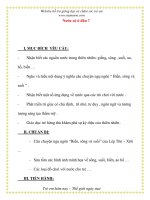 Giáo án chương trình mới: Lớp Chồi Nước có ở đâu ?I. pps