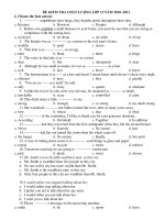 ĐỀ KIỂM TRA CHẤT LƯỢNG LỚP 12 pot