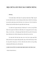 HỘI CHỨNG SỐT PHÁT BAN NHIỄM TRÙNG ppsx