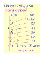 Điện tử học : Transistor lưỡng cực nối (Bipolar junction Transistor) part 4 ppt