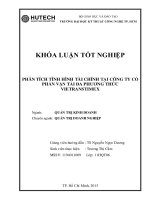 phân tích tình hình tài chính tại công ty cổ phần vận tải đa phương thức vietranstimex