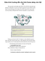 Giáo trình hướng dẫn cấu hình frame delay cho Vật Lý phần 1 ppsx