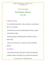 Giáo án chương trình mới: Lớp Chồi Chủ đề: Giao thông pptx