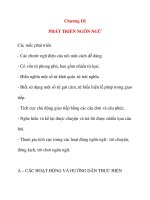 Chương III PHÁT TRIỂN NGÔN NGỮ pptx