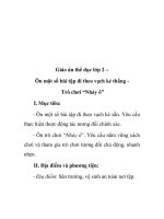 Giáo án thể dục lớp 2 – Ôn một số bài tập đi theo vạch kẻ thẳng ppsx