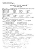 ÔN THI TỐT NGHIỆP THPT MÔN TIẾNG ANH 12 - TRƯỜNG THPT CAO BÁ QUÁT potx