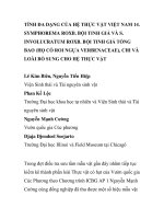 BÁO CÁO KHOA HỌC: 