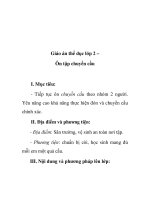 Giáo án thể dục lớp 2 – Ôn tập chuyền cầu ppsx