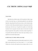 CÁC THUỐC CHỐNG LOẠN NHỊP pptx