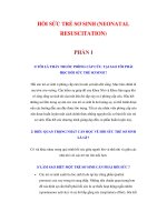 HỒI SỨC TRẺ SƠ SINH (NEONATAL RESUSCITATION) PHẦN I potx