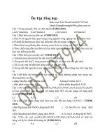 TỔNG HỢP BÀI TẬP SINH HỌC ppsx