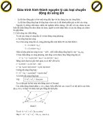 Giáo trình hình thành nguyên lý các loại chuyển động do sóng âm phần 1 pps