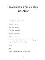 TRẮC NGHIỆM - DỰ PHÒNG BỆNH RĂNG MIỆNG pot