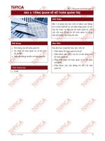 Bài 1 Tổng quan về kế toán quản trị doc