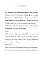 Bài 8: TRỊ LIỆU ADHD docx