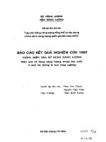 Lập cân bằng năng lượng tổng thể và xây dựng chính sách năng lượng quốc gia đến 2005 Hiệu quả sử dụng năng lượng trong sản xuất ở một hệ thống lò hơi công nghiệp