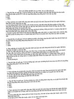 Câu hỏi thi công chức lĩnh vực Nông nghiệp chi cục phát triển nông thôn