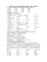 KIỂM TRA TRẮC NGHIỆM TIẾNG ANH -TEST 4 pot