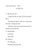 Giáo án đại số lớp 7 - Tiết 5: LUYỆN TẬP pdf