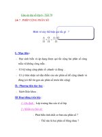 Giáo án đại số lớp 6 - Tiết 79PHÉP CỘNG PHÂN SỐ pot