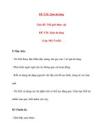 Giáo án chương trình mới: Lớp lá ĐỀ TÀI: Quả da láng pptx