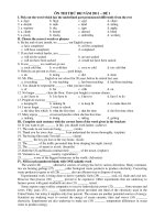 ÔN THI THỬ ĐH NĂM 2011 – ĐỀ 1 ppsx