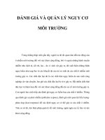 ĐÁNH GIÁ VÀ QUẢN LÝ NGUY CƠ MÔI TRƯỜNG doc