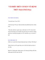 VÀI HIỂU BIẾT CƠ BẢN VỀ BỆNH THỦY ĐẬU(TRÁI RẠ) pdf