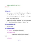 Giáo án đại số lớp 6 - Tiết 74 – 75 ÔN TẬP pps