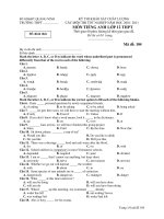 KỲ THI KHẢO SÁT CHẤT LƯỢNG CÁC MÔN THI TỐT NGHIỆP NĂM HỌC 2010- 2011 MÔN TIẾNG ANH LỚP 12( Mã đề: 104) ppsx