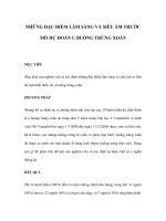 NHỮNG ĐẶC ĐIỂM LÂM SÀNG VÀ SIÊU ÂM TRƯỚC MỔ DỰ ĐOÁN U BUỒNG TRỨNG XOẮN ppsx