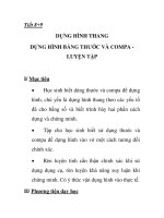 Giáo án hình học lớp 8 - Tiết 8+9 DỰNG HÌNH THANG DỰNG HÌNH BẰNG THƯỚC VÀ COMPA LUYỆN TẬP pot