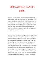 SIÊU ÂM THẬN CẤP CỨU phần 1 docx