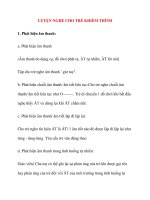 Giáo án cho trẻ khiếm thính: LUYỆN NGHE CHO TRẺ KHIẾM THÍNH docx