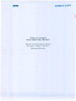 công ty phát triển nhà thủ đức báo cáo tài chính riêng cho năm kết thúc 31 tháng 12 năm 2012 được kiểm toán