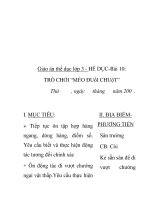 Giáo án thể dục lớp 3 -Bài 10: TRÒ CHƠI “MÈO ĐUổI CHUộT” pps