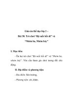 Giáo án thể dục lớp 2 – Bài 38: Trò chơi “Bịt mắt bắt dê” và “Nhóm ba, Nhóm bảy” pps