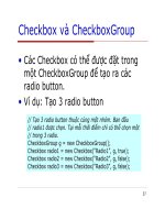 Lập trình Java cơ bản : Các thành phần GUI part 7 potx