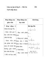 Giáo án đại số lớp 8 - - Tiết 36: ÔN TẬP (tiếp theo) pptx