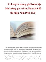 Về khuynh hướng phê bình chịu ảnh hưởng quan điểm Mác-xít ở đô thị miền Nam 1954-1975 doc