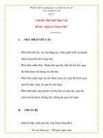 Giáo án chương trình đổi mới Đề tài: Quả Gì Thơm Thế pptx