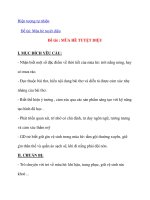 Giáo án chương trình mới: Lớp lá Đề tài : MÙA HÈ TUYỆT DIỆU pptx