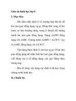 Giáo án hình học lớp 8 - Tam giác đồng dạng ppsx