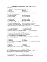 ĐỀ KIỂM TRA TRẮC NGHIỆM TIẾNG ANH - TEST 16 pdf