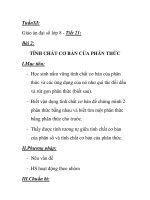 Giáo án đại số lớp 8 - Tiết 21: TÍNH CHẤT CƠ BẢN CỦA PHÂN THỨC docx