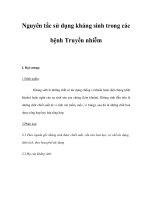 Nguyên tắc sử dụng kháng sinh trong các bệnh Truyền nhiễm pps